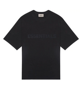Essentials Black Tee Front Logo