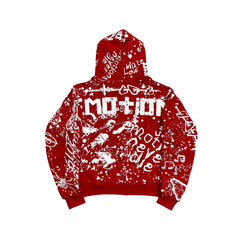 Mixed Emotions Red “Graffiti” Hoodie