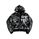 Mixed Emotions Black “Graffiti” Hoodie