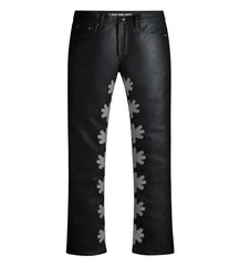 Lost Shdws Leather Pant Black/Grey