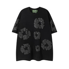 DENIM TEARS Kapok Foam Printed Stylish Casual Loose Men and Women Couple Short Sleeve T-shirt Casual Set (21)