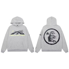 Hellstar Heather Grey Neon Accent Logo Hoodie