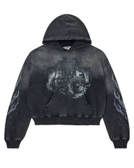 Vale Forever Serpent Mono Pullover Hoodie Black