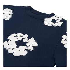 Denim Tears Cotton Wreath Navy Long Sleeve Tee
