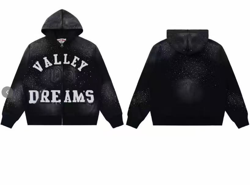 Vale Forever Classico Zip Up Hoodie Black