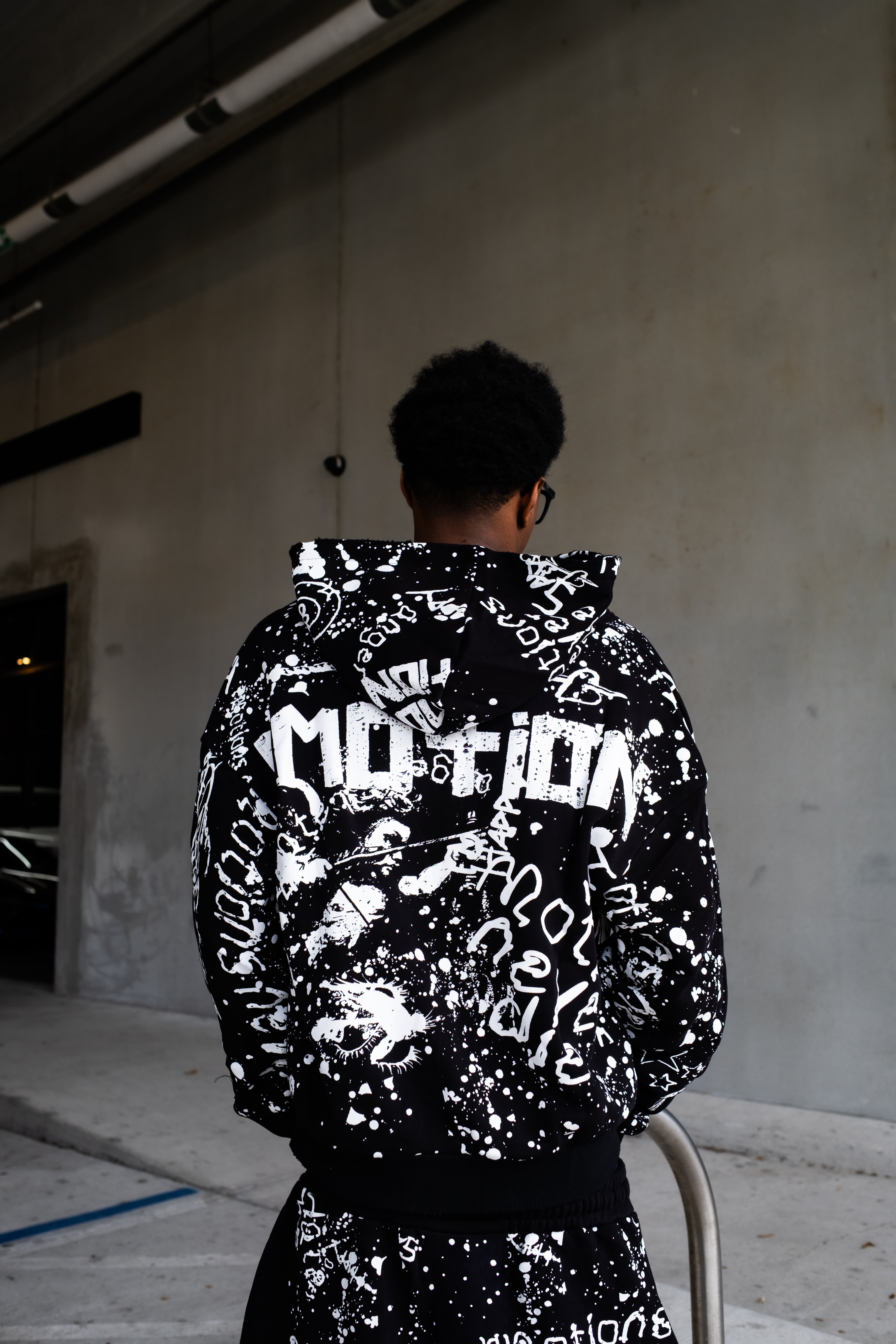 Mixed Emotions Black “Graffiti” Hoodie