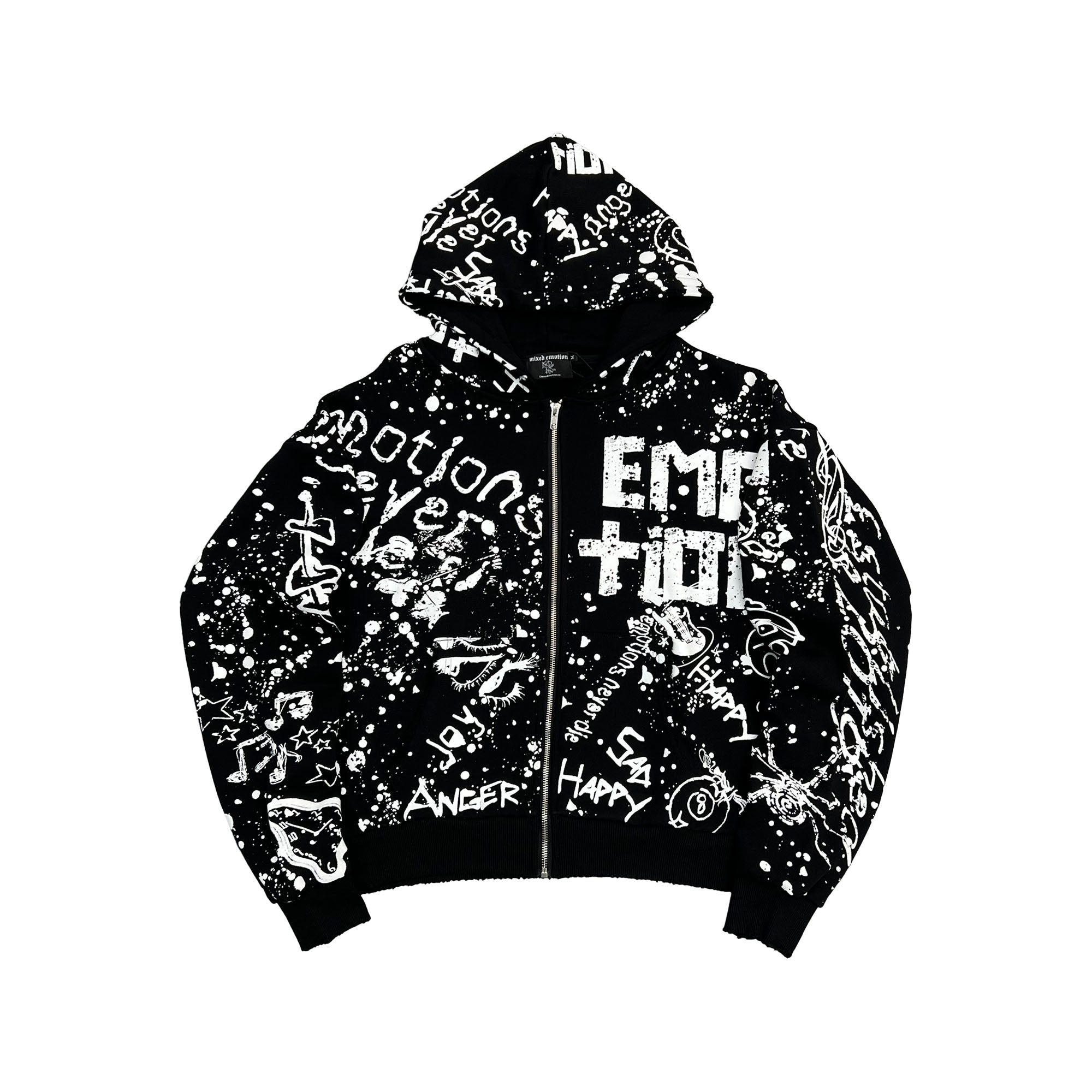Mixed Emotions Black “Graffiti” Hoodie