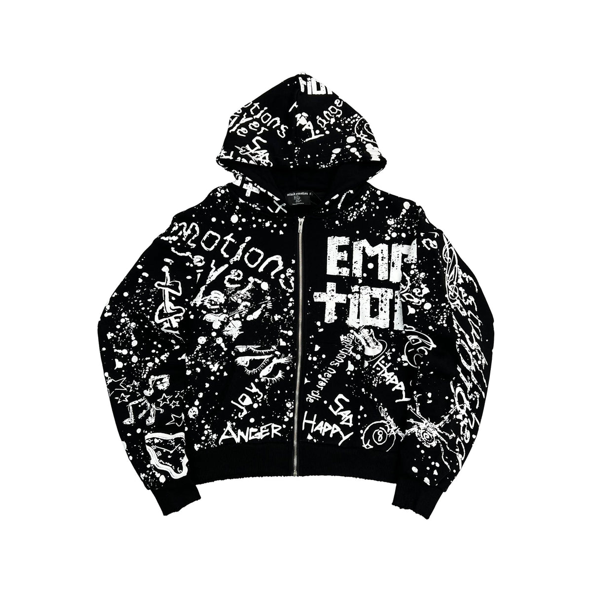 Mixed Emotions Black “Graffiti” Hoodie