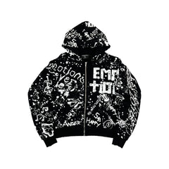 Mixed Emotions Black “Graffiti” Hoodie