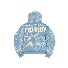 Mixed Emotions Blue “Graffiti” Hoodie