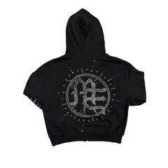 Mixed Emotions ‘Eclipse’ Black Rhinestone Hoodie