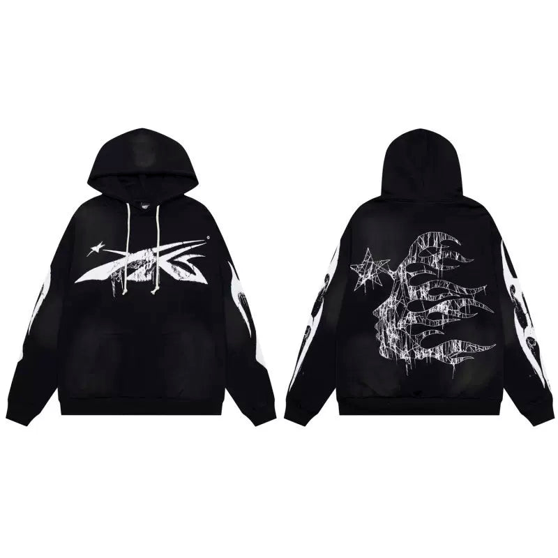 Hellstar Abstract Blade Graphic Hoodie