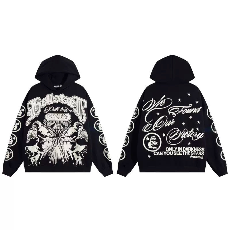 Hellstar Vintage Ornate Dove Script Pullover Hoodie