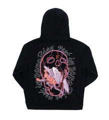 Revenge Skeleton Angel Hoodie Black