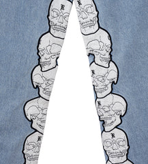 Revenge Skull Patch Denim Pant Indigo
