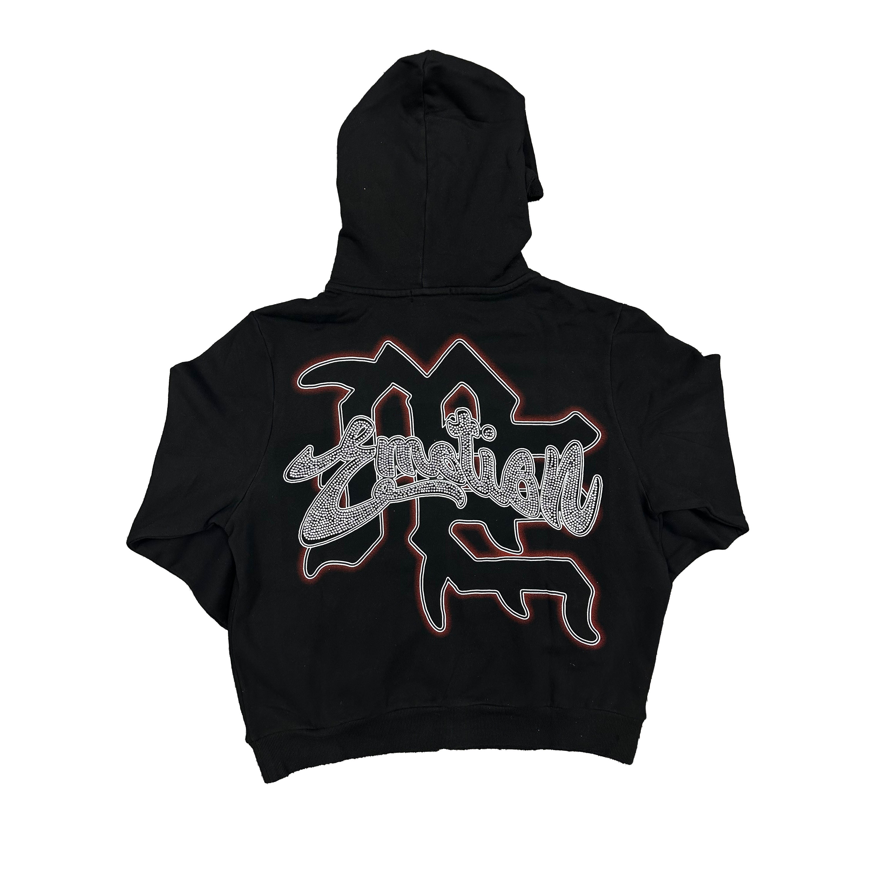 Mixed Emotions Black “Rhinestone” Hoodie