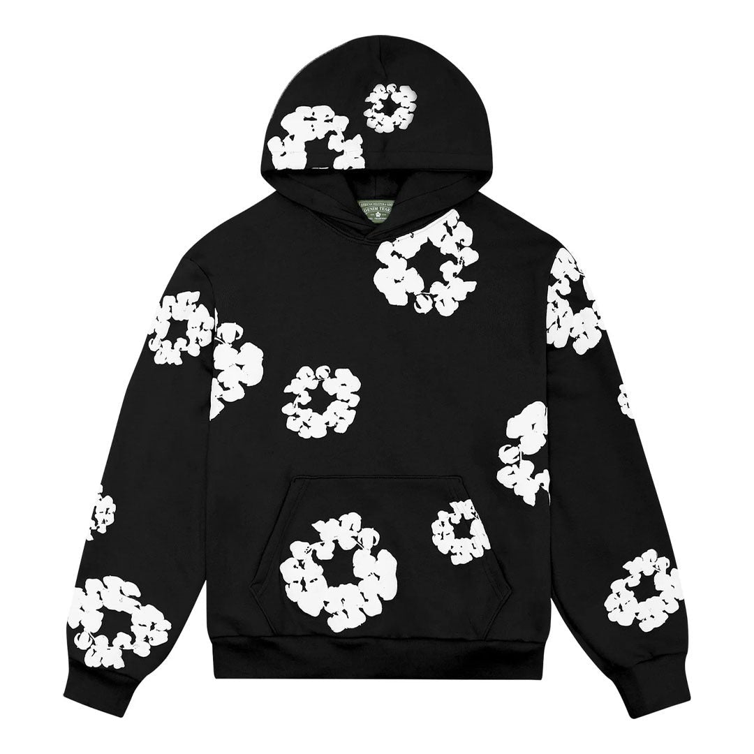 Denim Tears Black Cotton Wreath Sweatshirt